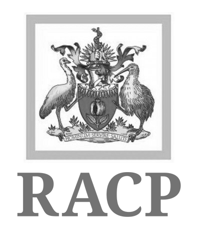 The Royal Australasian College of Physicians logo in greyscale