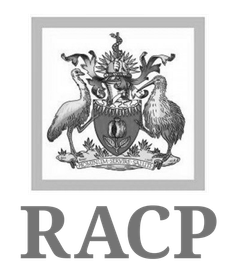 The Royal Australasian College of Physicians logo in greyscale