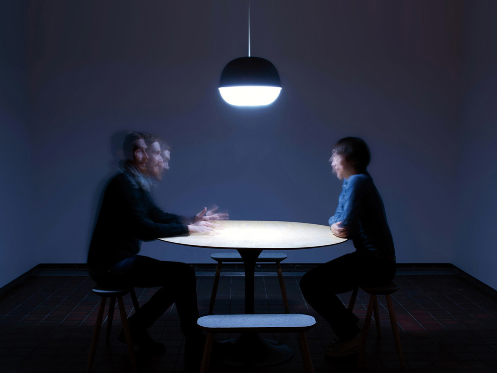 Installation view of Social Object Light 002 at university of Alberta FAB gallery