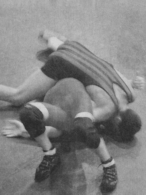 Untitled. (wrestlers #3) from Dark Matter by Ron Jude