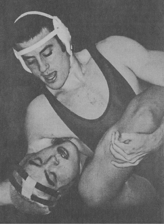 Untitled. (wrestlers #5) from Dark Matter by Ron Jude