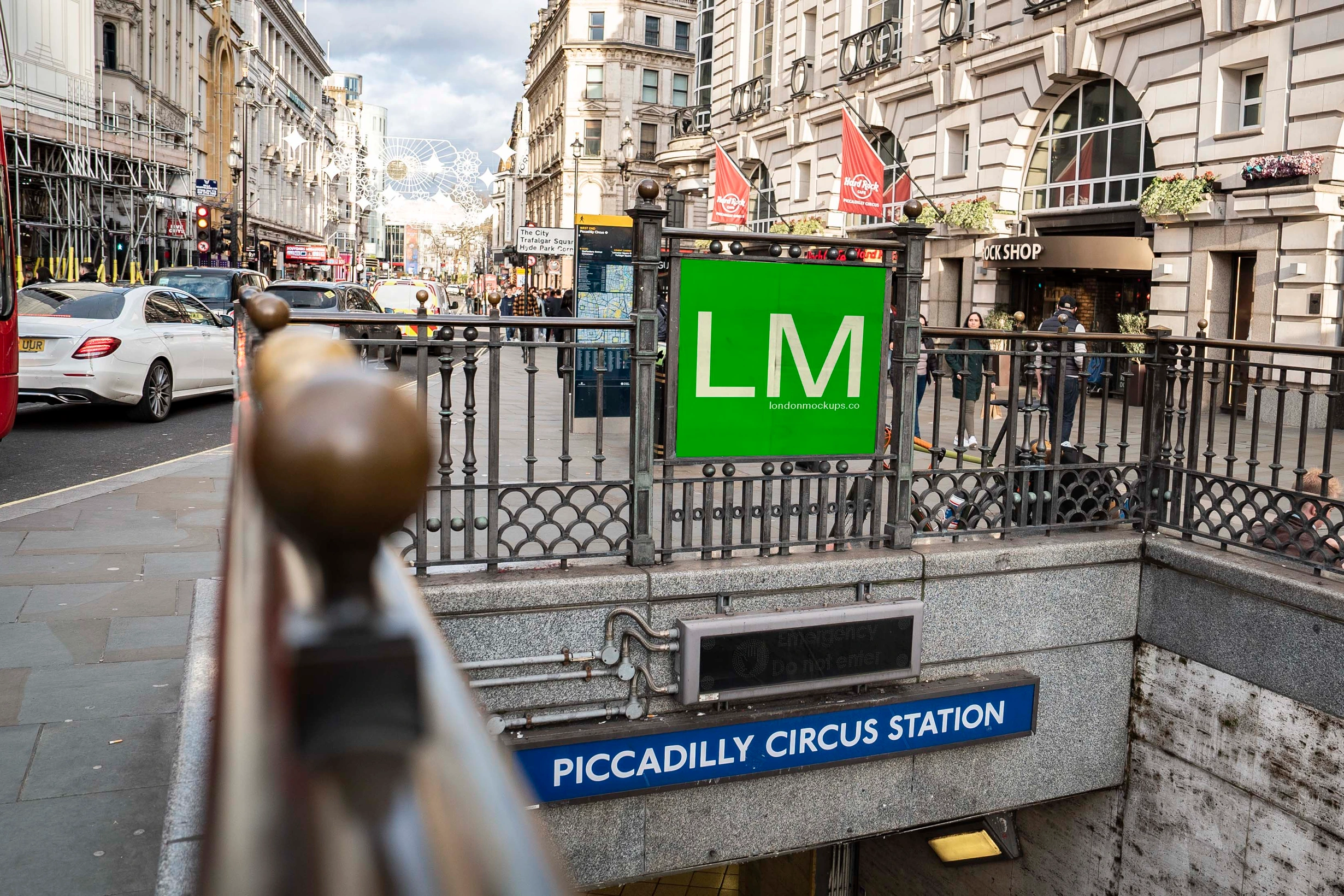 A design mockup of Central London by London Mockups
