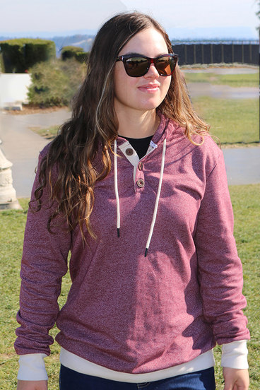 Unisex Hoodie in red, blue or black