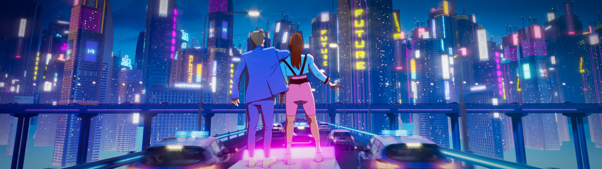 Pelephone "5G" Commercial. Starring Yehuda Levi and Noa Kirel. Animated cartoon comics environment. 2D and 3D animation, Rendering and compositing.