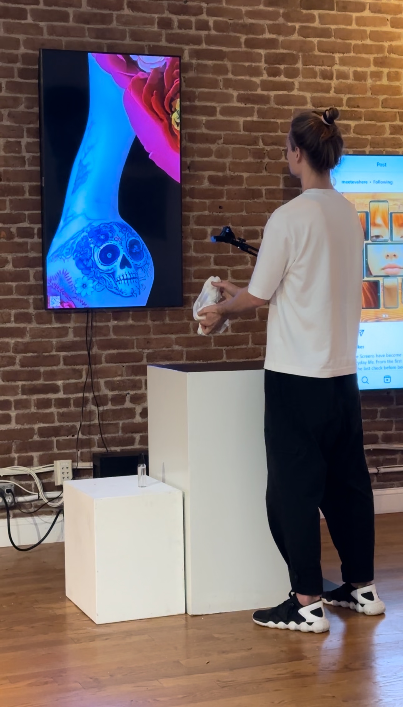 interactive items — clay pillar