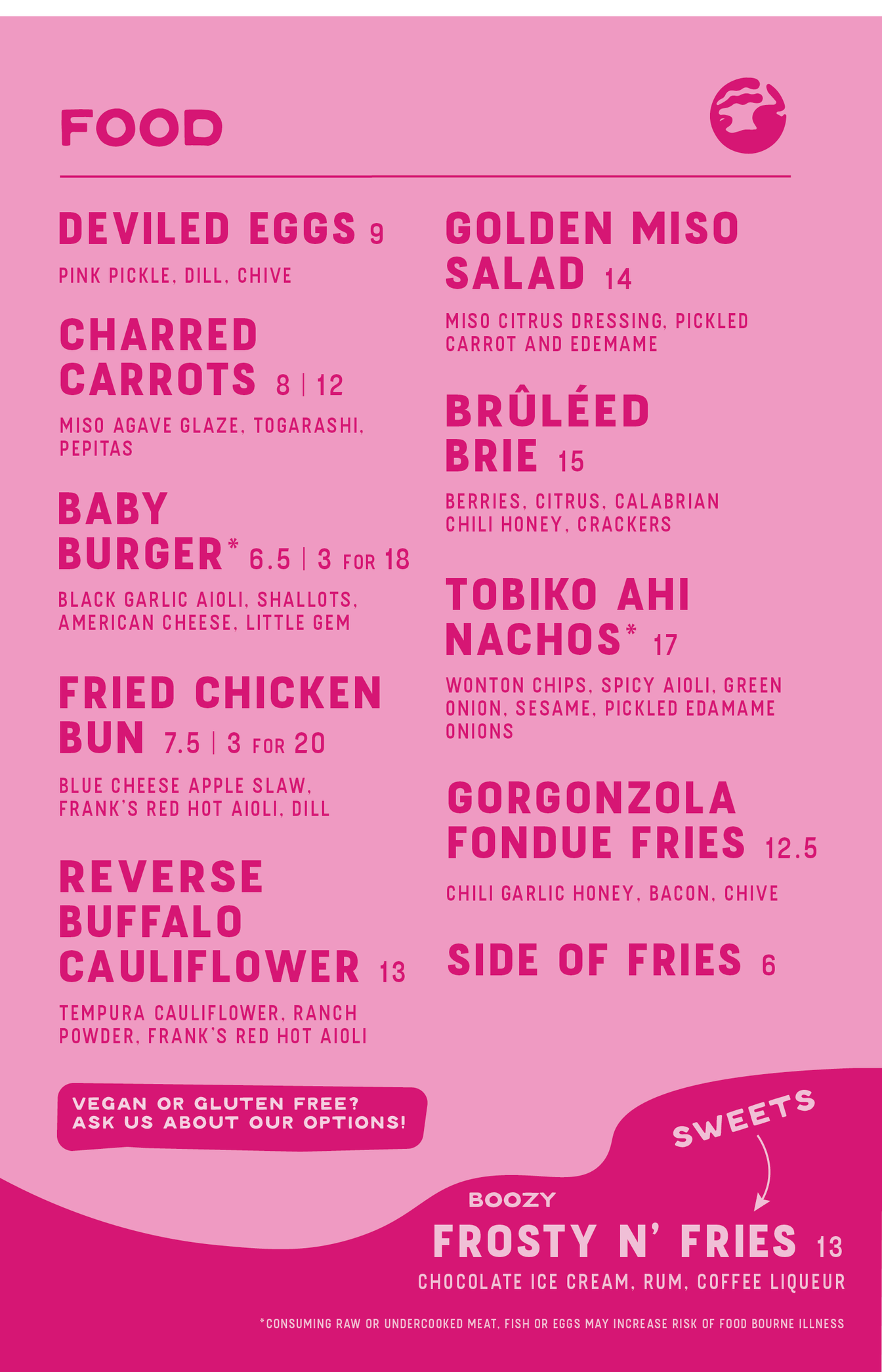 Pink Rabbit — MENU