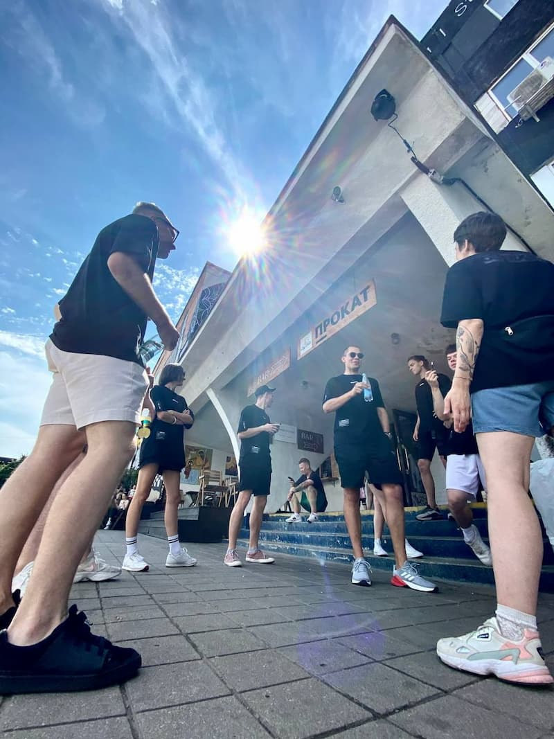 We changed into a new merch before the summer corporate party