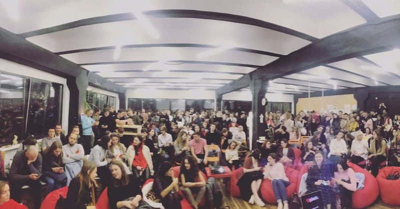 The scale of the 69pixels studio meetup. There have never been so many people in the studio before