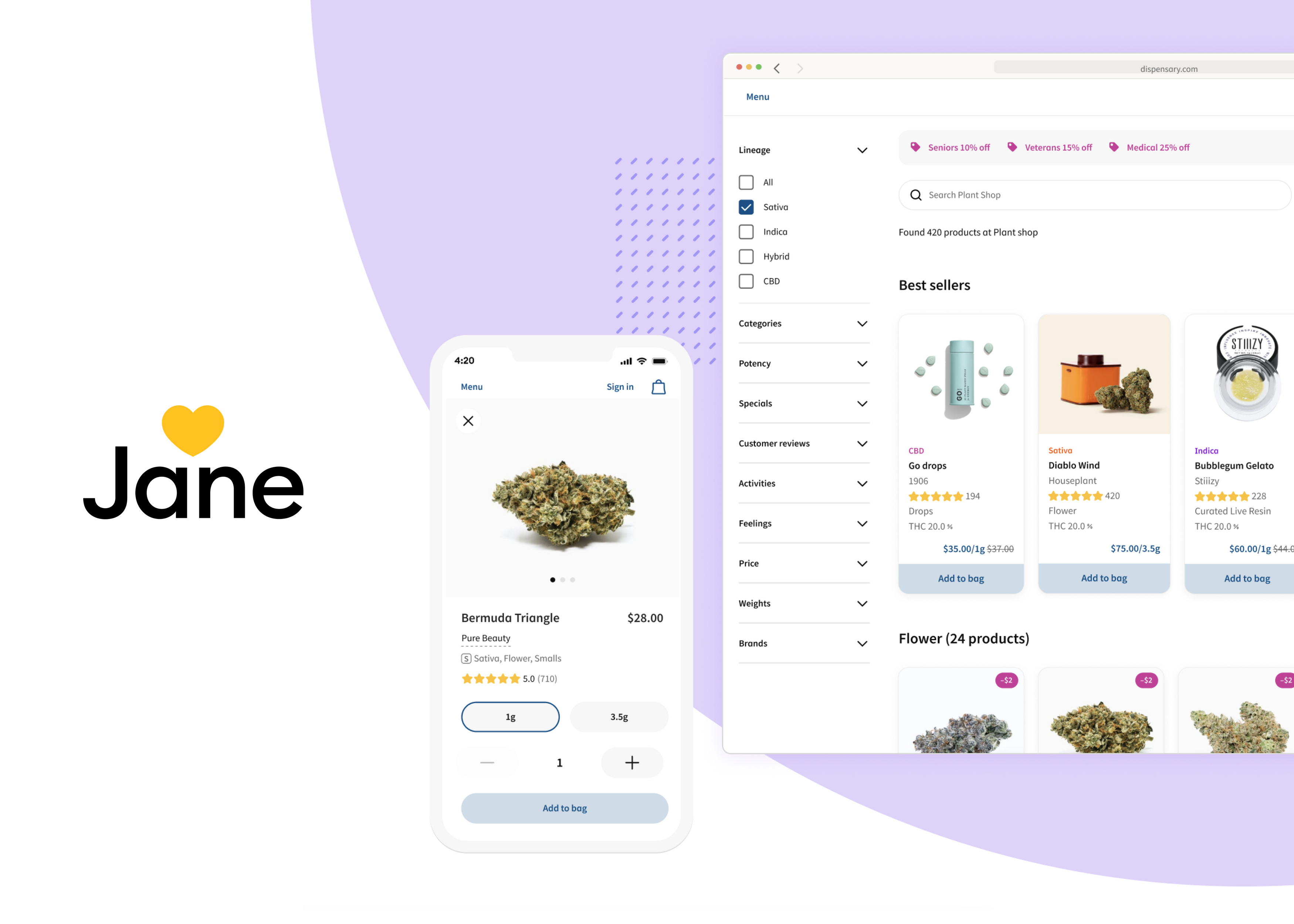 Jane Business App designed by Selina Che