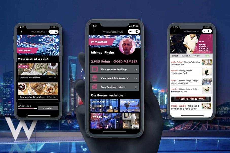 Defining signature 'Whatever – Whenever' digital hospitality experience.
W Hotels