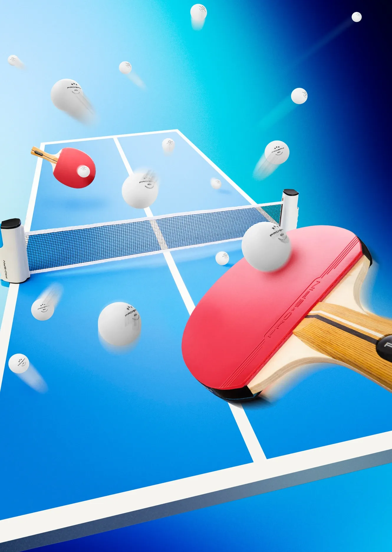 Dynamic art direction still life photograph of ping pong game, Toronto conceptual photography.