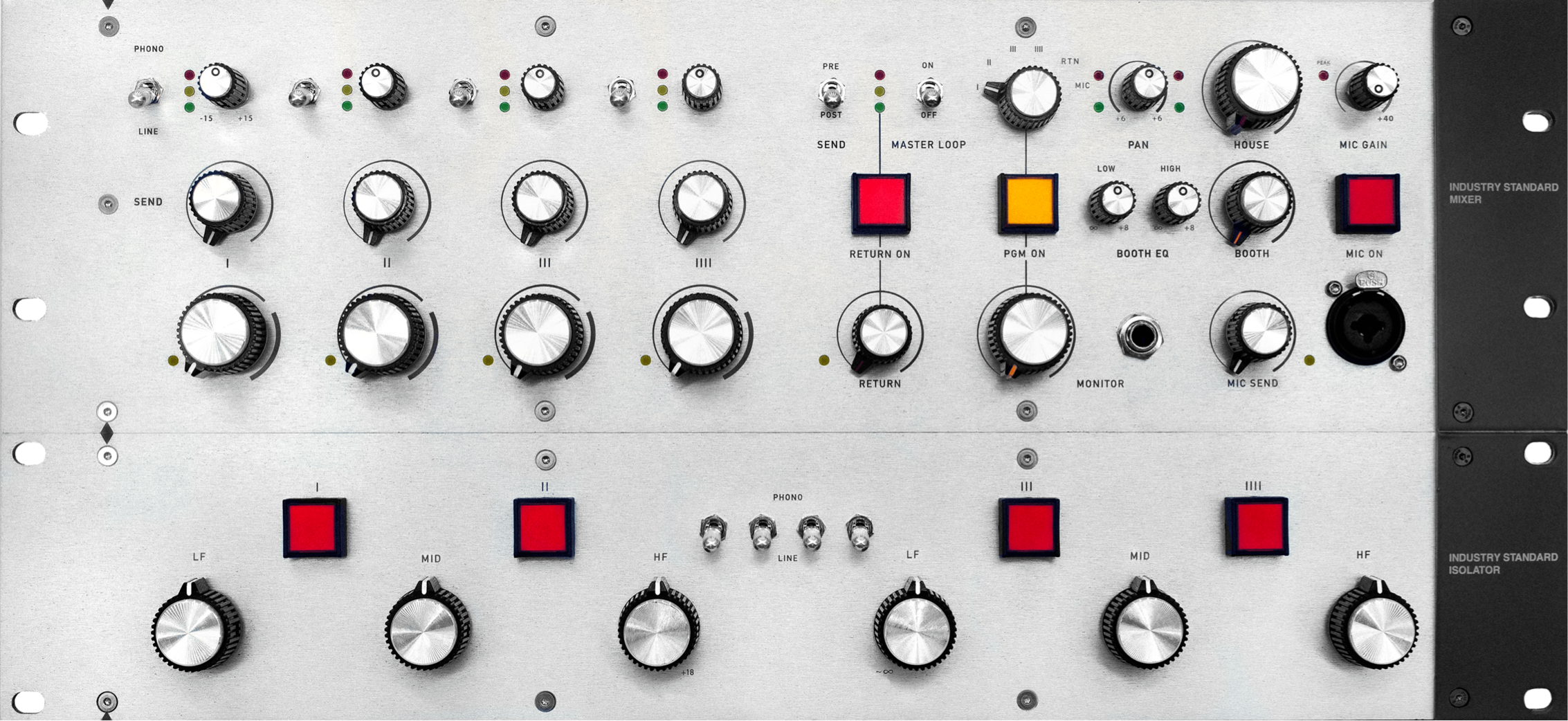 Mixer and isolator stack silver