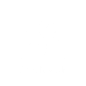 The Synkron logo, representing dynamic reflected shapes of a two dots and a rotator shape in the middle - coming together to form an 'S'. The logo is framed into a square and with bold type in caps under the logo reads 'SYNKRON' 