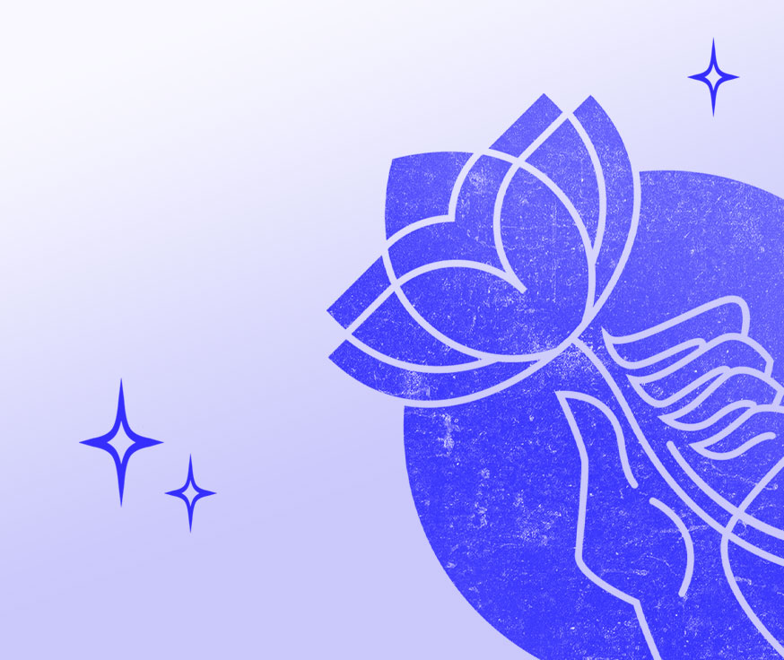 Cover image design for portfolio page with Queer Asian Social Club logo