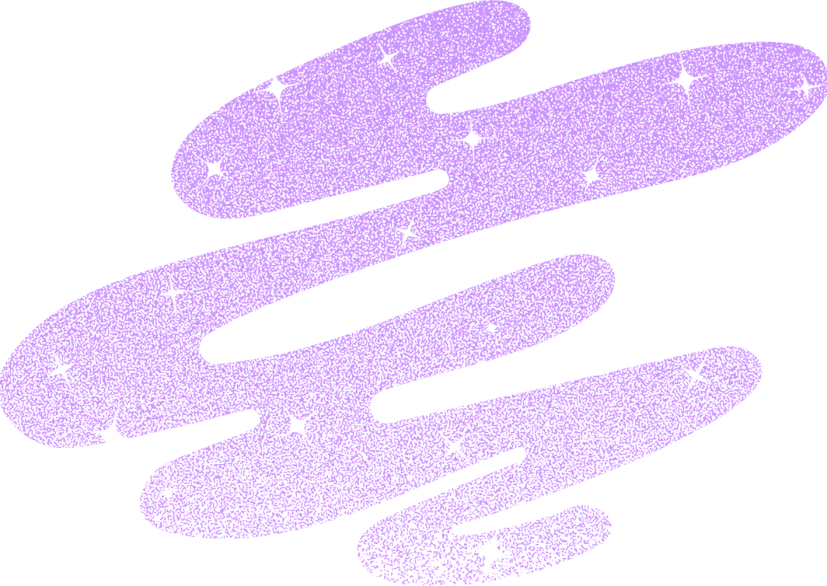 Purple misty sparkly cloud swirl