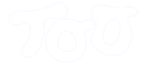 the word 'too' illustrated by a white outline in bubble writing font, with a transparent background