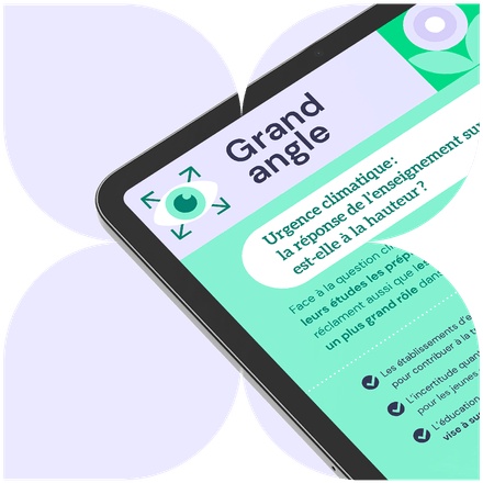 Image du logo de Grand angle d'ORES dans une forme de fleur.