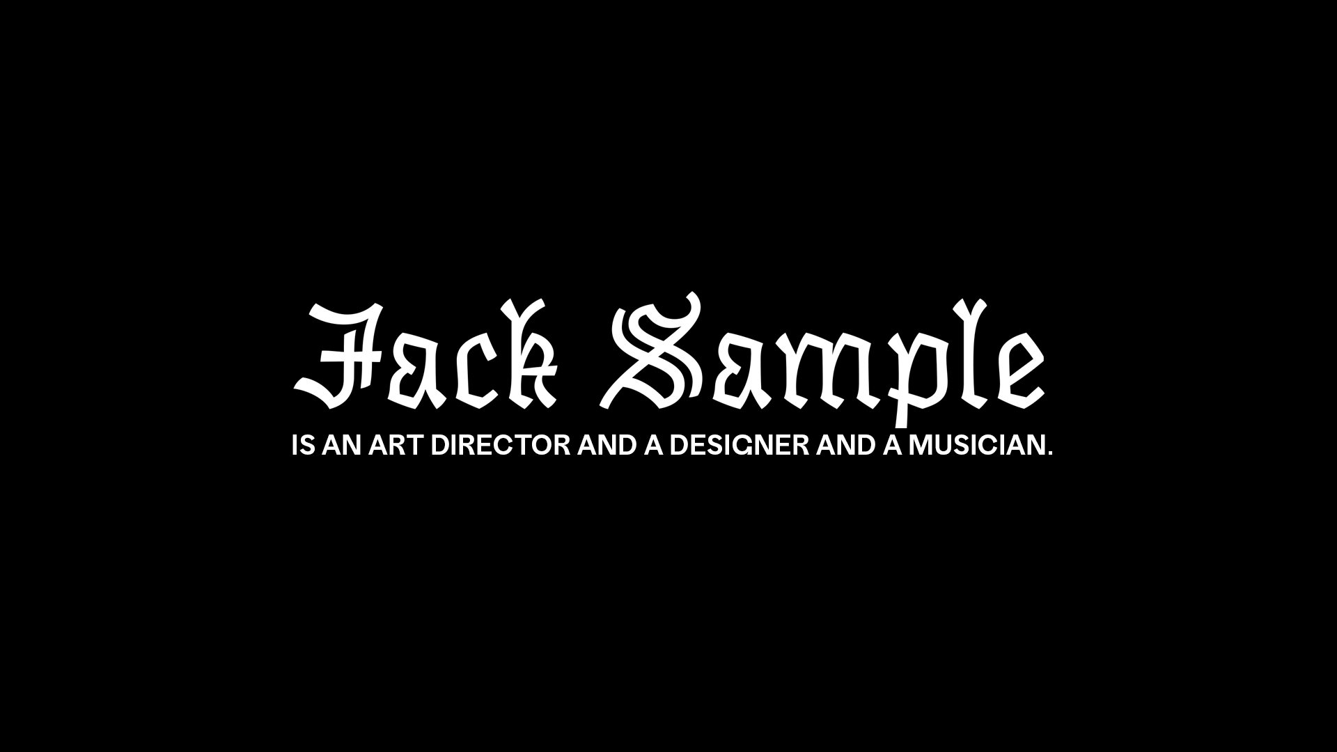 Jack Sample