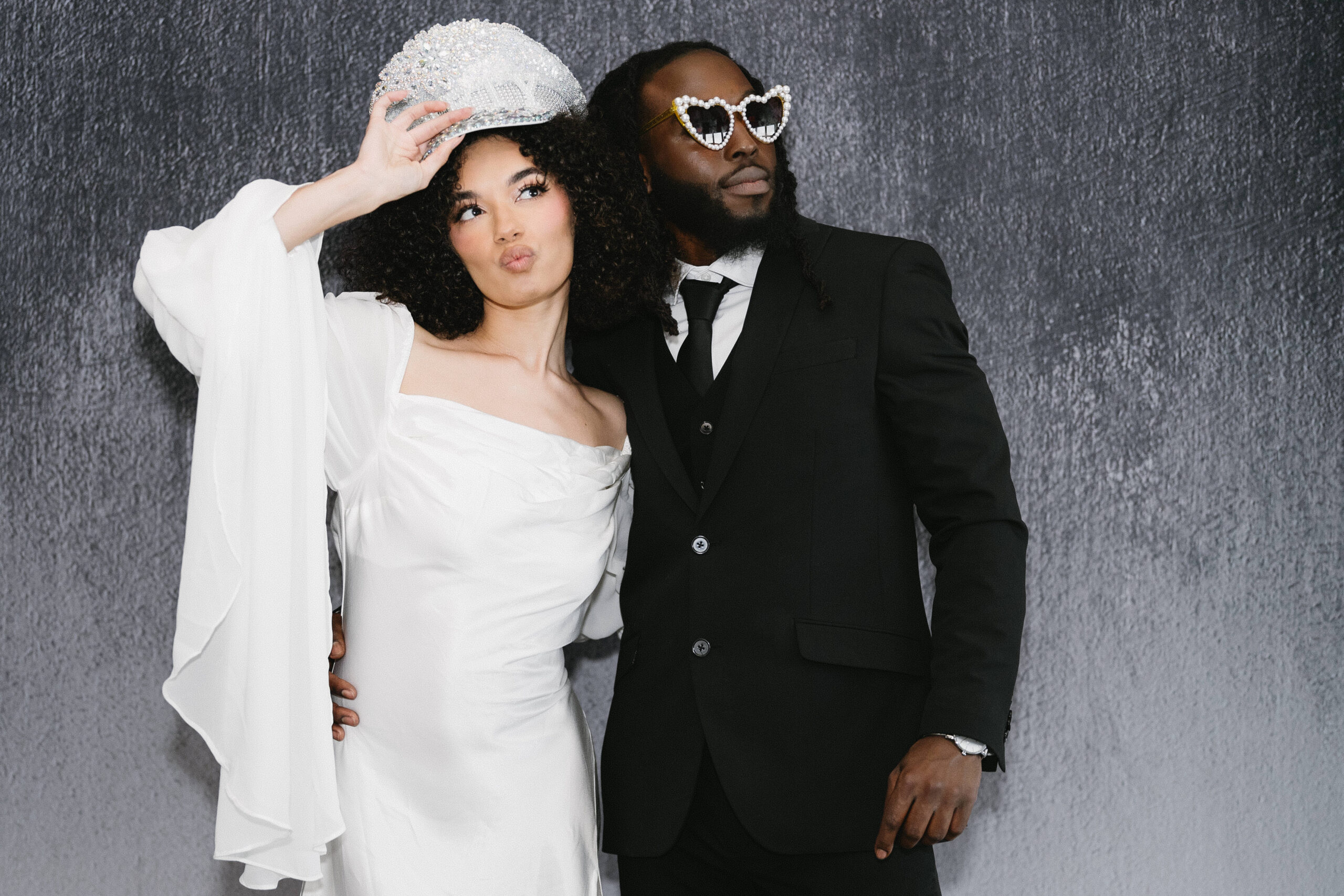 Golden hour glow inside NOVO’s color photo booth at Dallas event