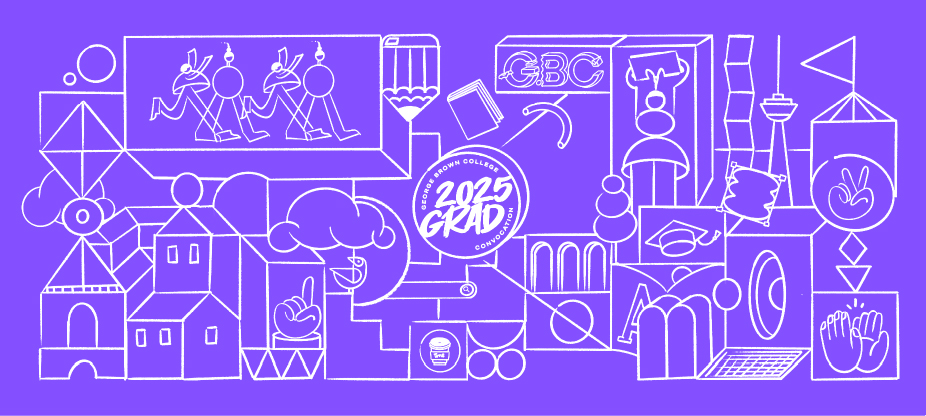 GBC Convocation Mural — Illustration & Large-Scale Design | Yalda Mo