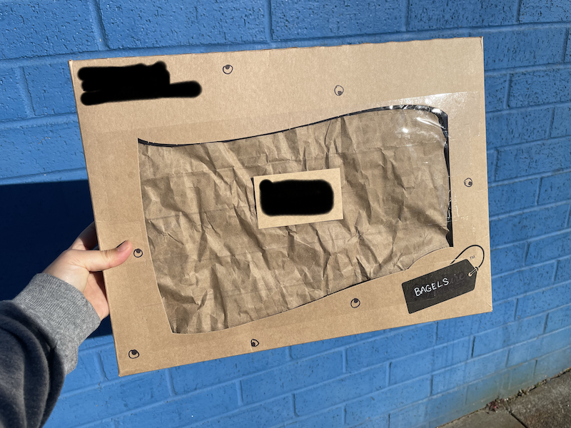 Bagel box packaging