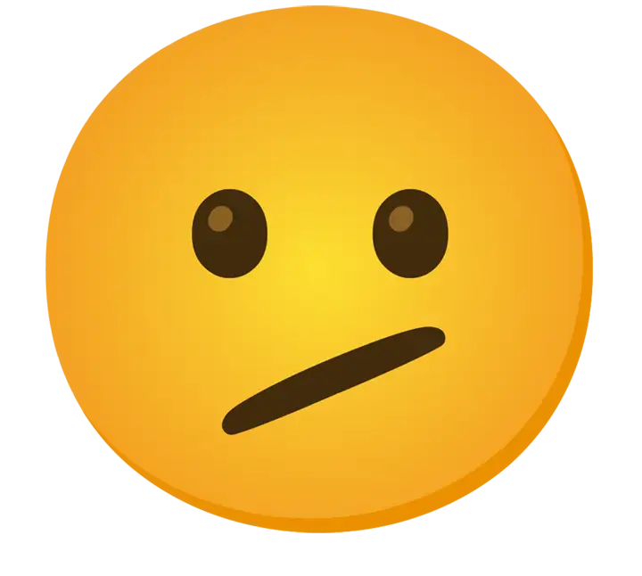 Emoji zbunjenog ili nezadovoljnog lica