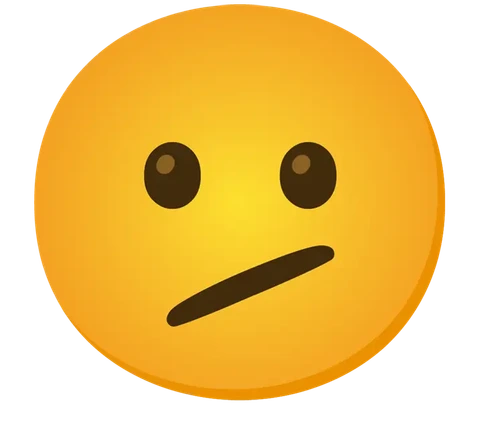 Emoji zbunjenog ili nezadovoljnog lica