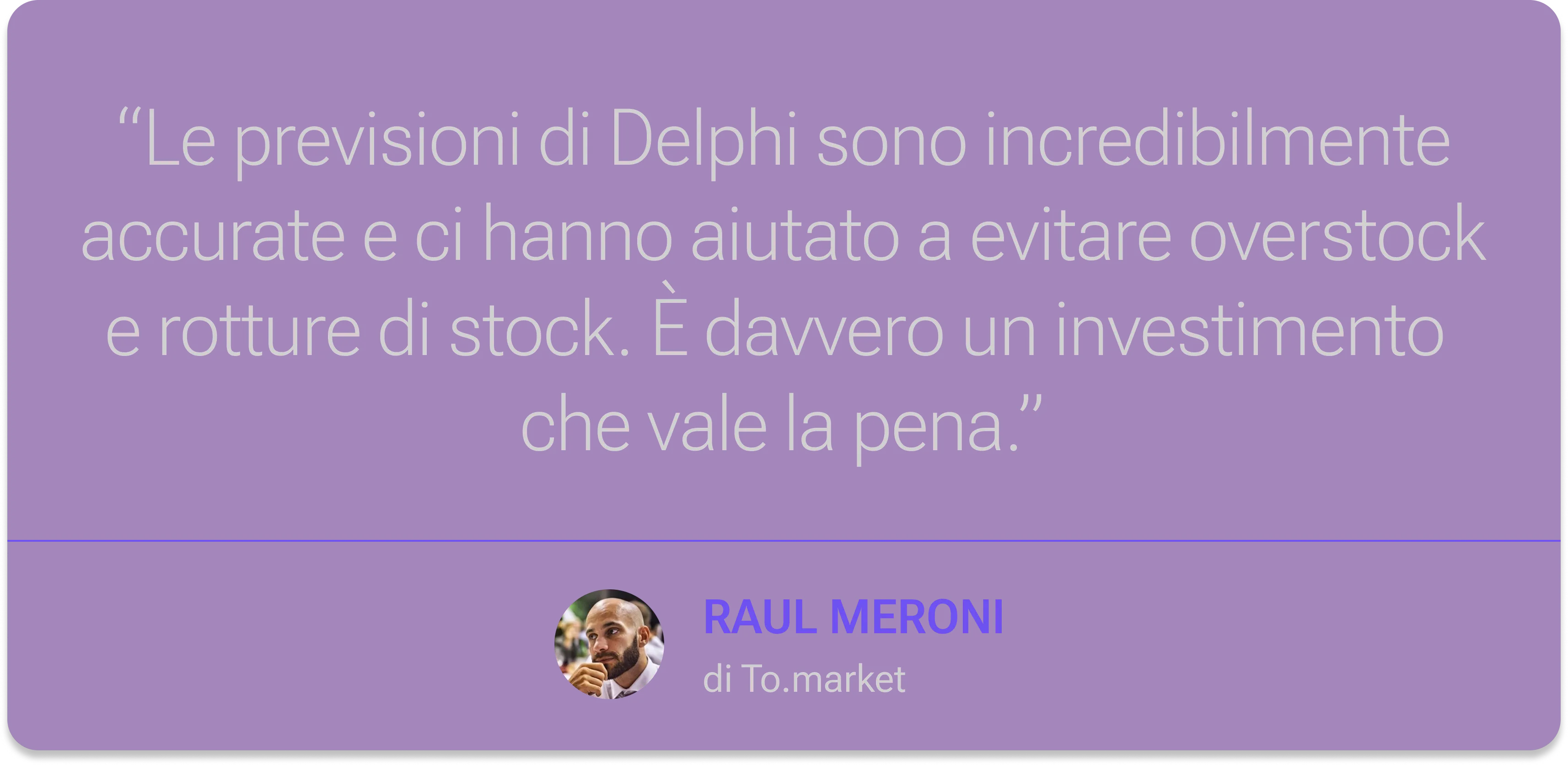 Testimonianza To.Market, cliente di Tuidi sulle previsioni di vendita accurate, che riducono overstock e rotture di stock nei loro supermercati migliorando la redditività del punto vendita