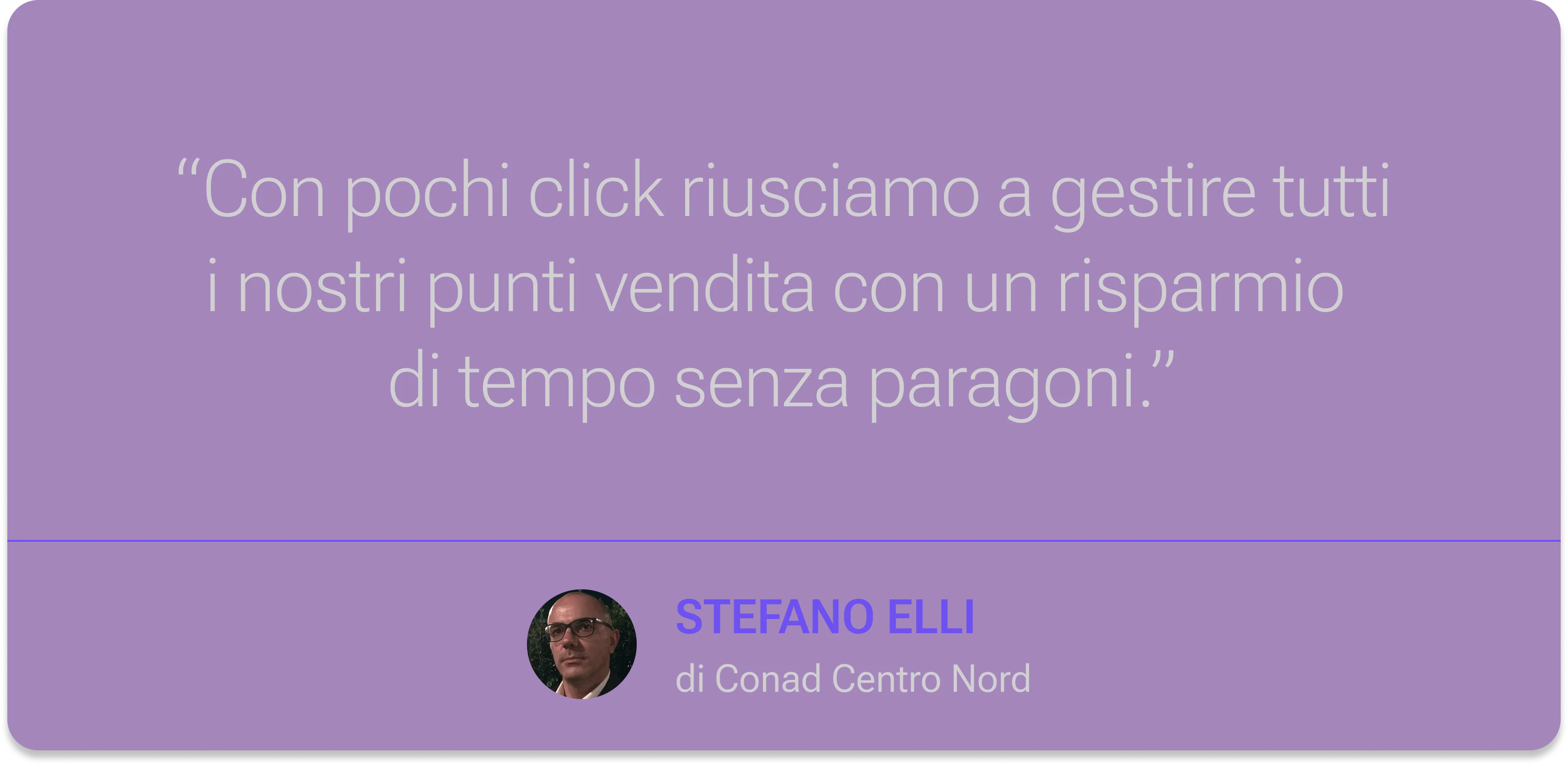 Feedback di Conad Centro Nord sulla piattaforma Delphi di Tuidi, che permette di gestire tutti i punti vendita GDO con pochi click e un grande risparmio di tempo nelle attività operative quotidiane.