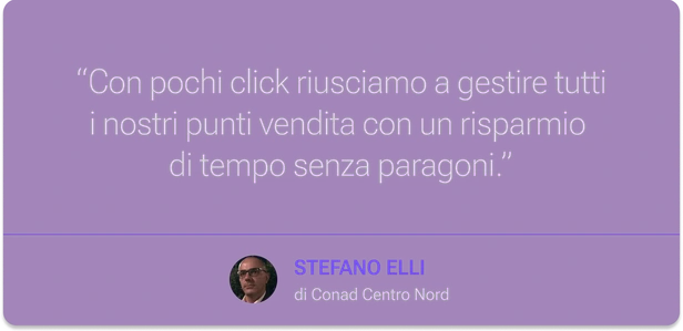 Feedback di Conad Centro Nord sulla piattaforma Delphi di Tuidi, che permette di gestire tutti i punti vendita GDO con pochi click e un grande risparmio di tempo nelle attività operative quotidiane.