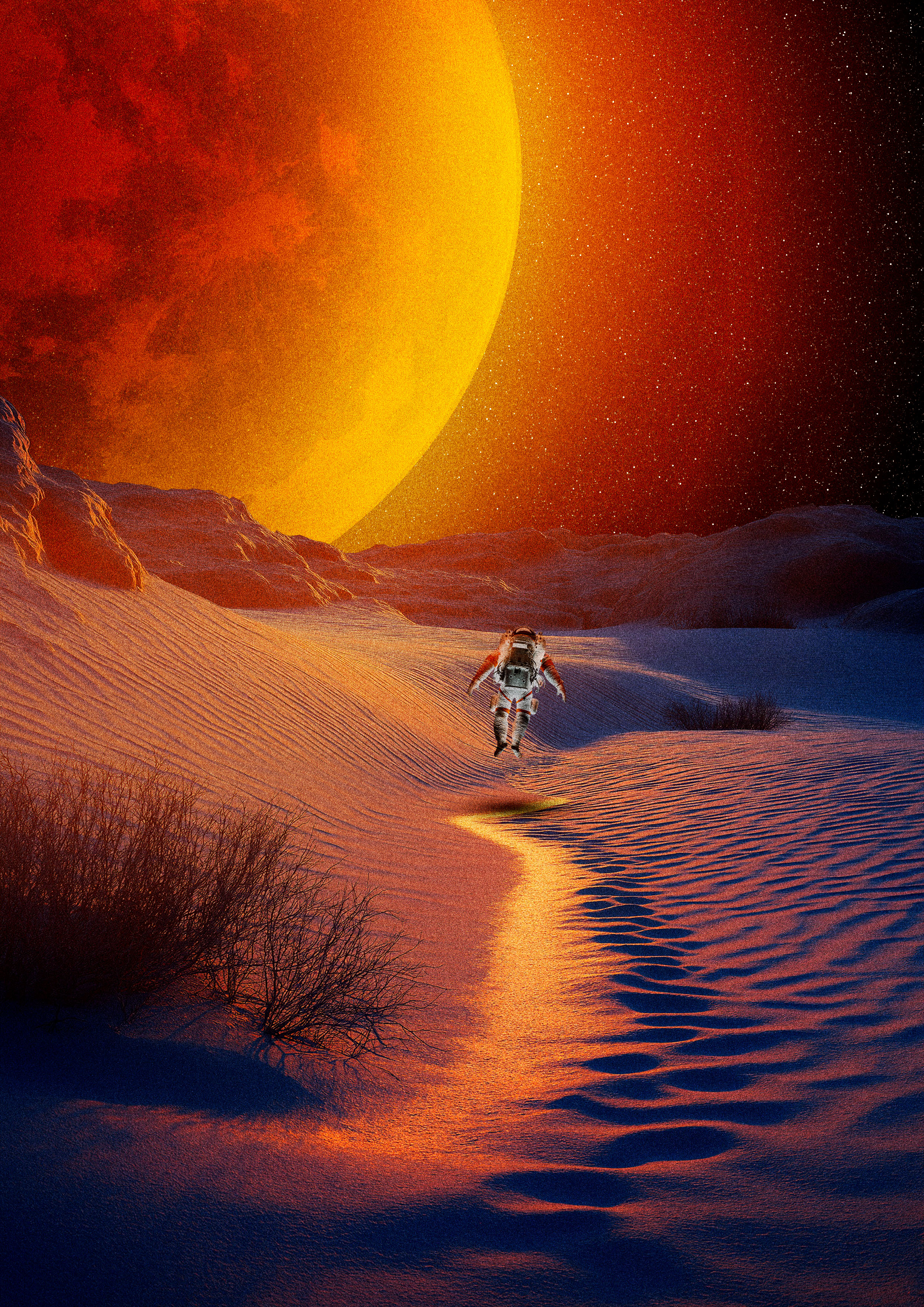 L'Astronaute — version orange